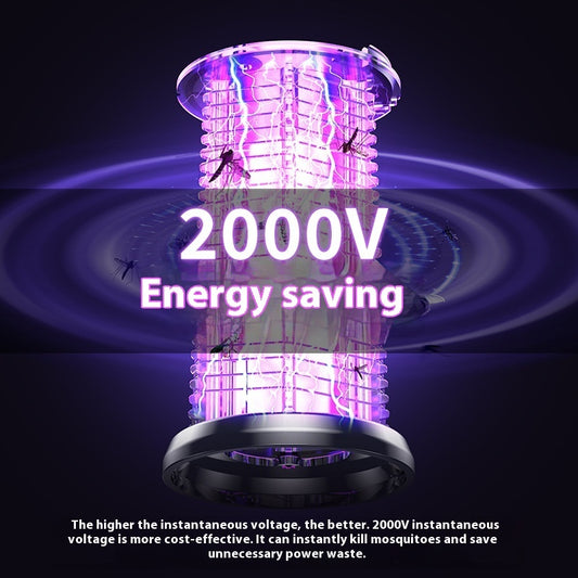 2 i 1 Insekts dödare perfekt till terrassen, kampingen eller i hemmet, med belysning och SOS lampa. USB uppladdningsbar energisnål.