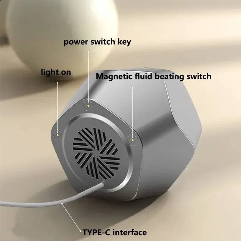 Bluetooth Högtalare, Lampa med Ferro fluid som håller takten till musiken.