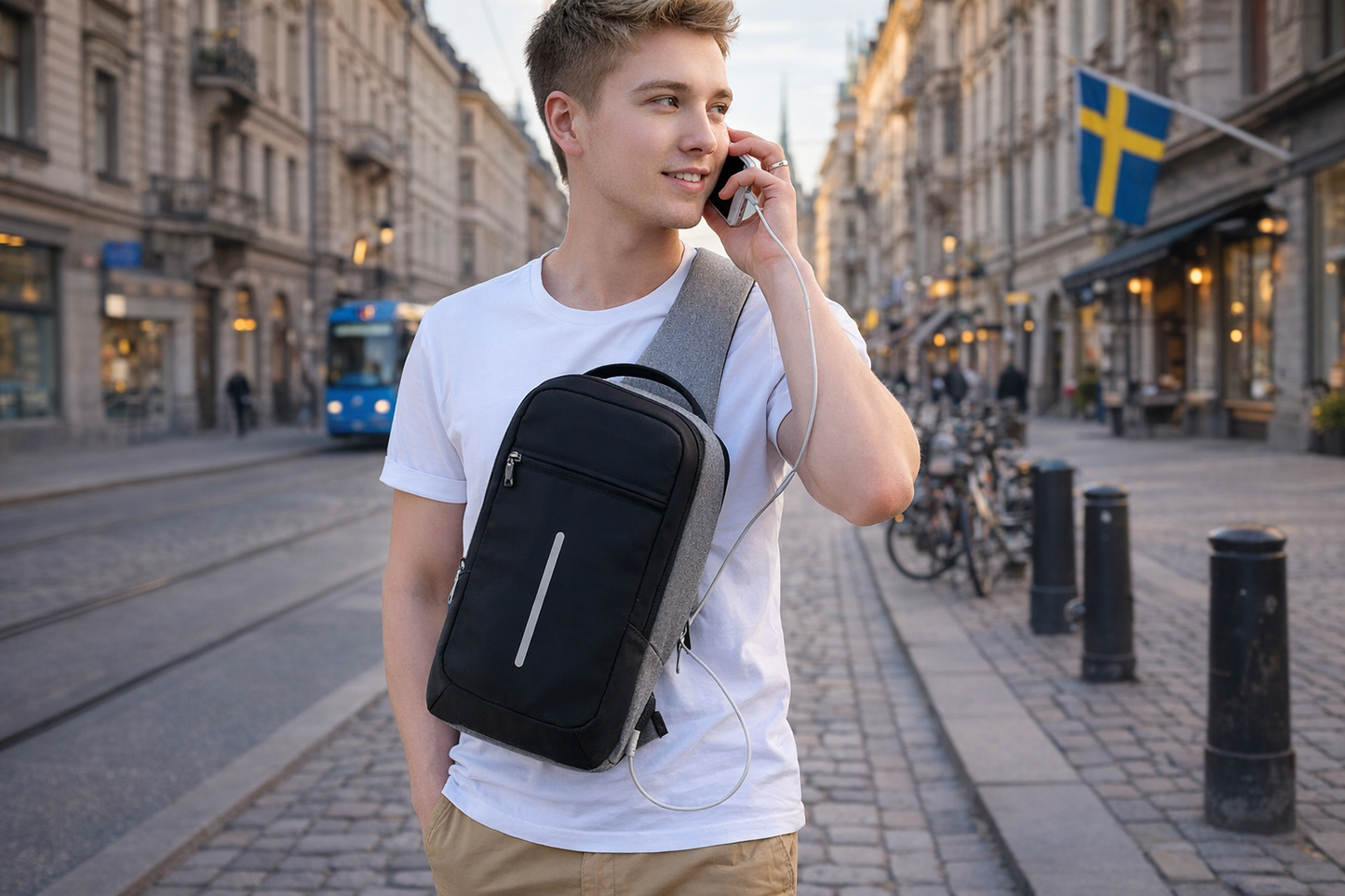 Rymlig Axelväska i Polyester – Stilren & Bekväm | Favvo Store
