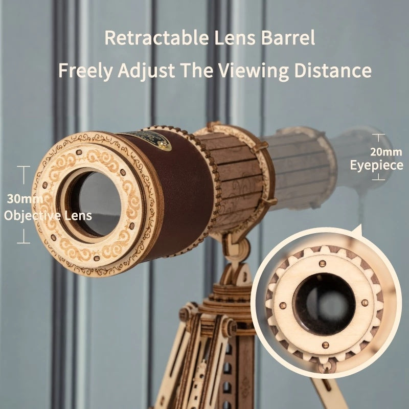 Monocular Telescope 3D Träpusselspel