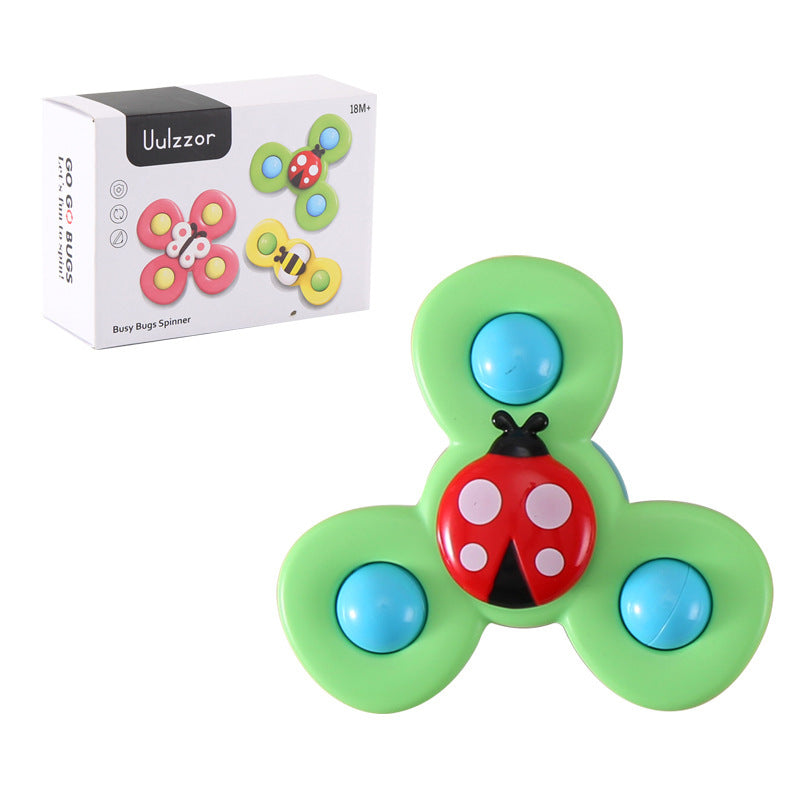 Toy available in 3 different designs. Attached with suction cup.