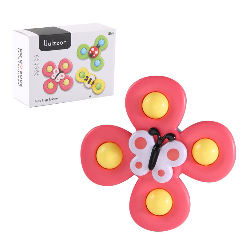 Toy available in 3 different designs. Attached with suction cup.