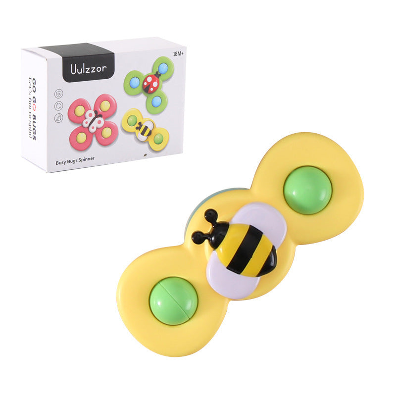 Toy available in 3 different designs. Attached with suction cup.