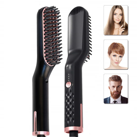 Heat brush for all hair types.