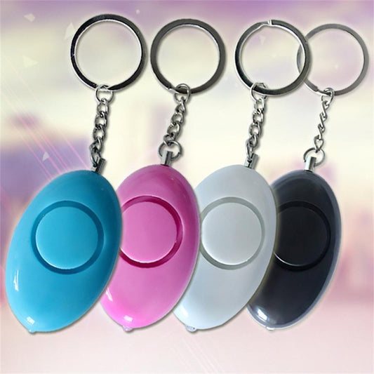 Practical panic alarm, can be used as a key ring. Available in several colors.