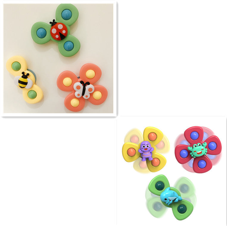 Toy available in 3 different designs. Attached with suction cup.