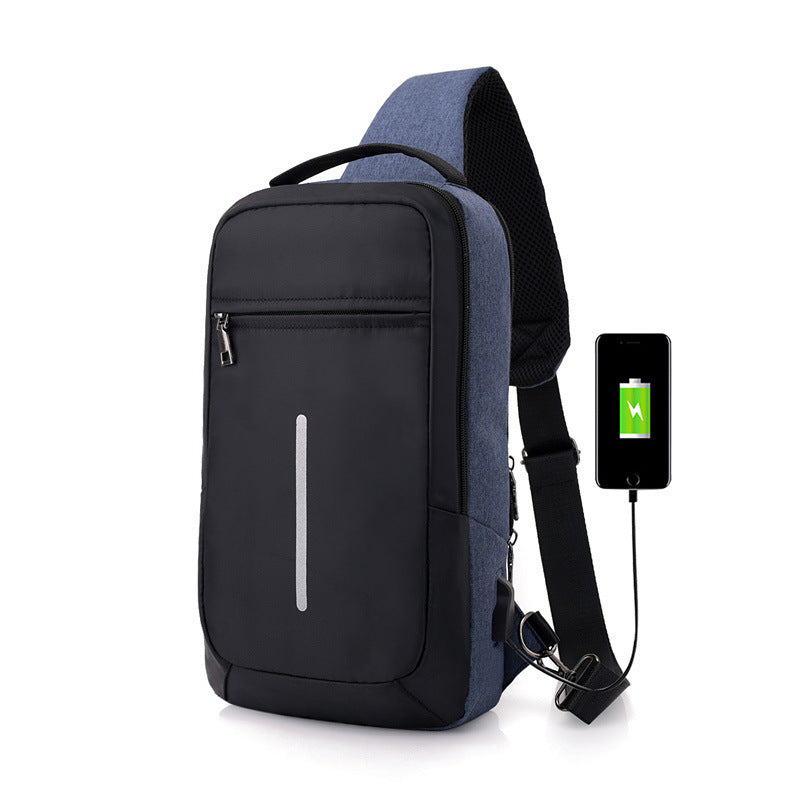 Väska med säker USB-laddning. Alltid ha dina saker under uppsikt.