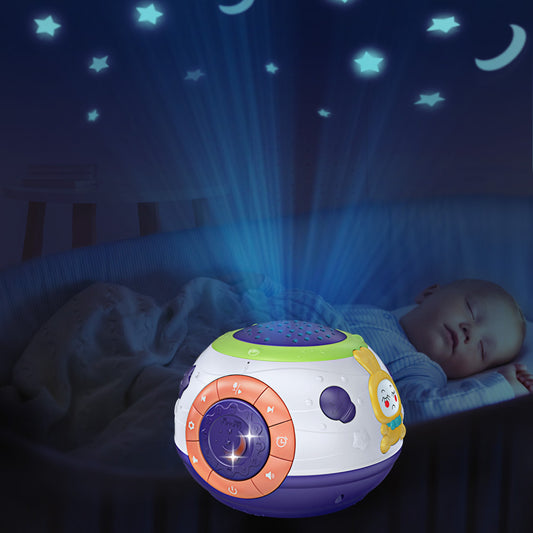 Toy / projector. Recordable with animal sounds, colors and music in durable plastic.