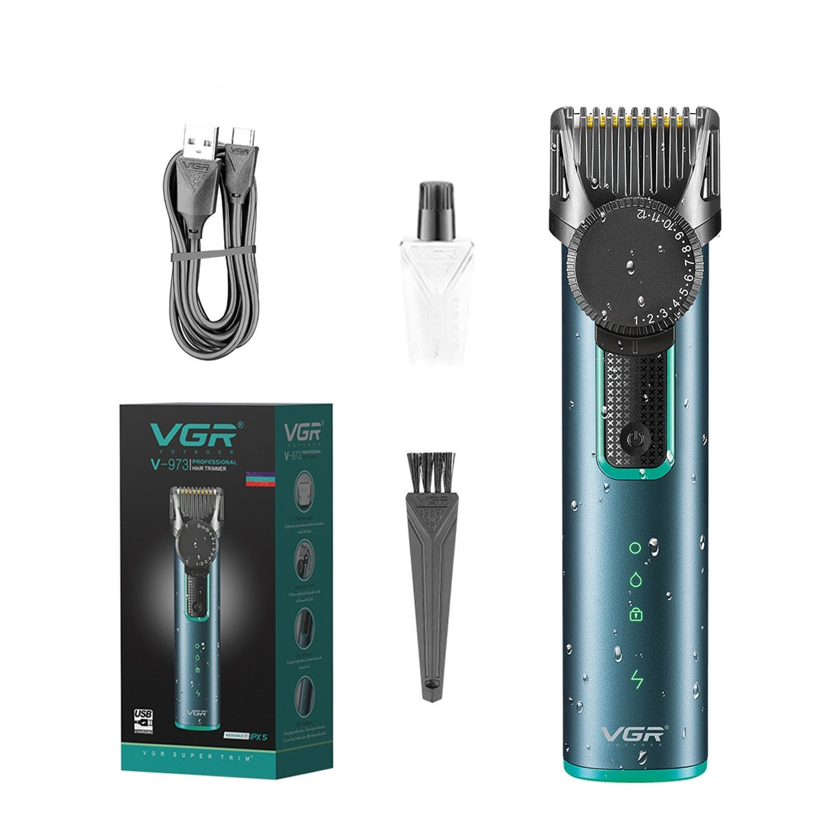 Rechargeable Beard Trimmer IPX5 Waterproof