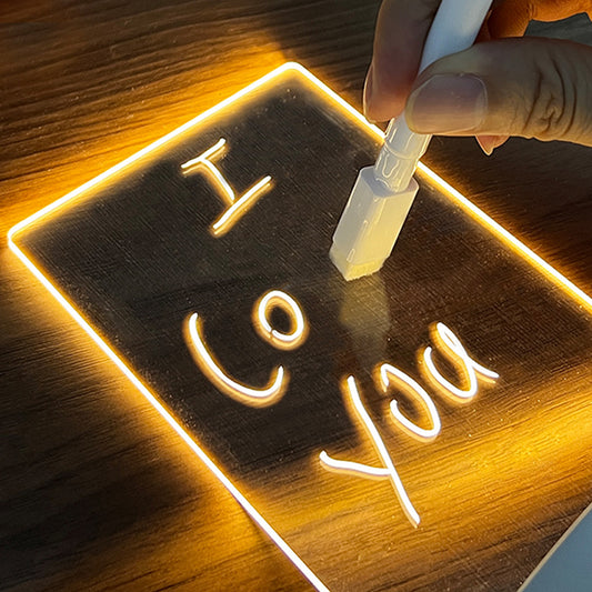 Bloc de notas creativo con Led. Lámpara decorativa