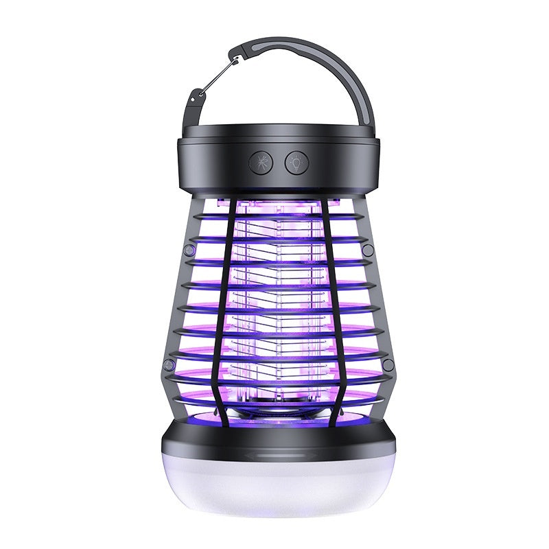 2 in 1 Insect killer perfect for the terrace, camping or at home, with lighting and SOS lamp. USB rechargeable energy efficient.